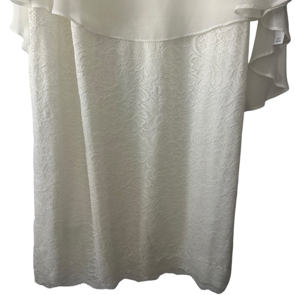 Glamour Nights Women’s Dress Attached Pendant Necklace Scarf Cape Size 22W - Picture 6 of 6